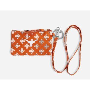 NWT Vera Bradley NCAA University of Texas Longhorns Collegiate Zip ID Lanyard